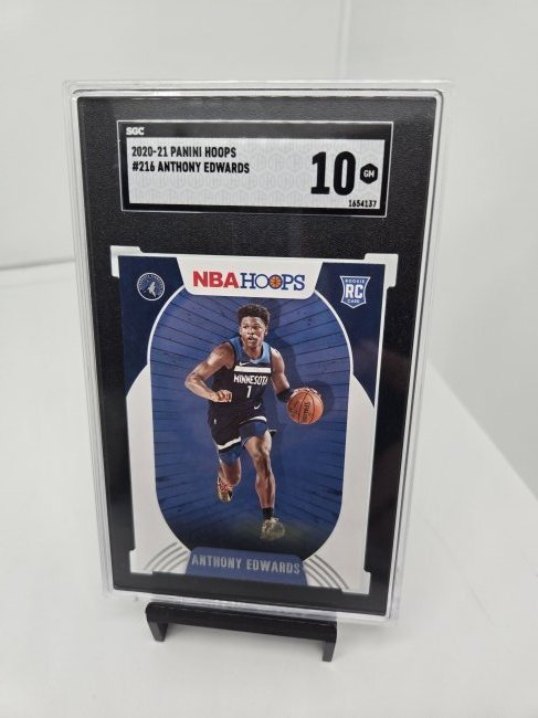 Basketball SGC 10 Anthony Edwards Hoops Rookie (1 of 2)