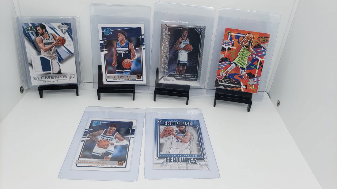 (6) Basketball Timberwolves Anthony Edwards Rookie Kevin Love Path /25 (1 of 7)