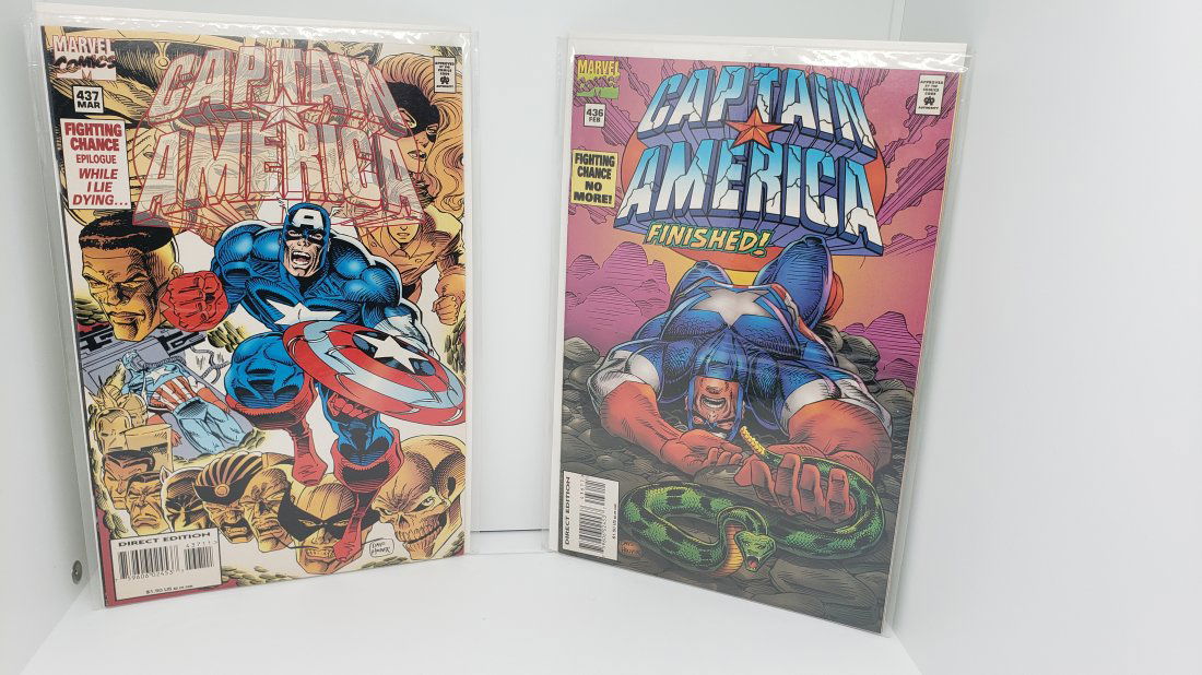 Comics Captain America 436 437 Marvel Comics (1 of 4)