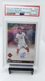 PSA 10 Thomas Muller autograph Pop 1: * Pop 1* Germany national team soccer* Bayern Munich* PSA 10 Thomas Muller #TM the beautiful game autograph