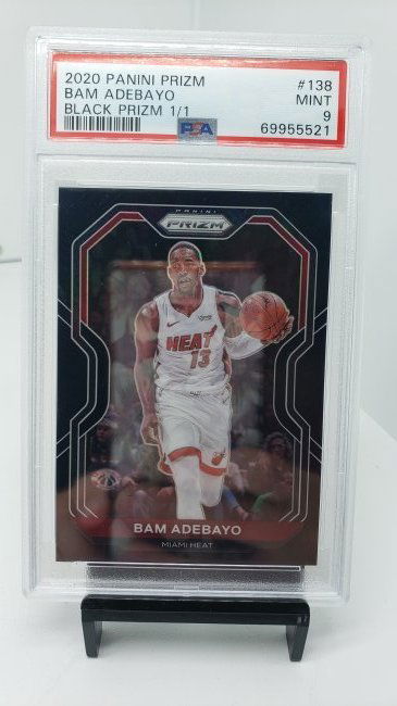 PSA 9 Bam Adebayo black prizm 1/1 (1 of 2)