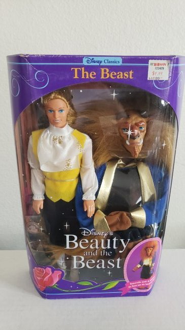 Vintage 1991 Disney “The Beast” Barbie Doll with Accessories By Mattel: Vintage 1991 Disney “The Beast” Barbie Doll with Accessories By Mattel