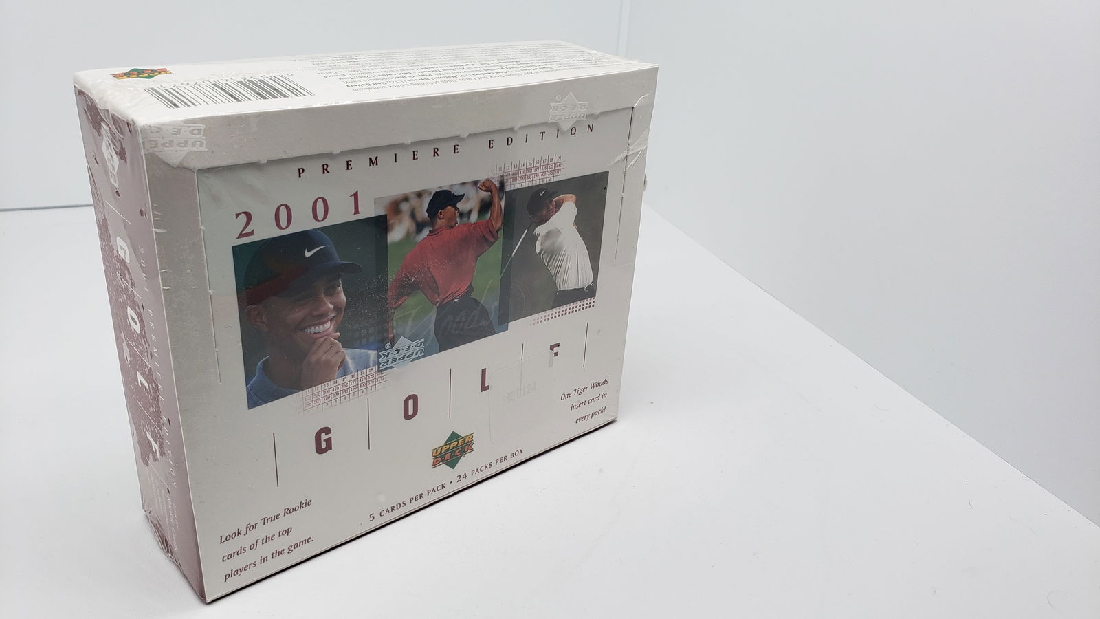 2001 Upper Deck Golf Factory Sealed HOBBY BOX POSSIBLE Tiger Woods Rookie (1 of 3)