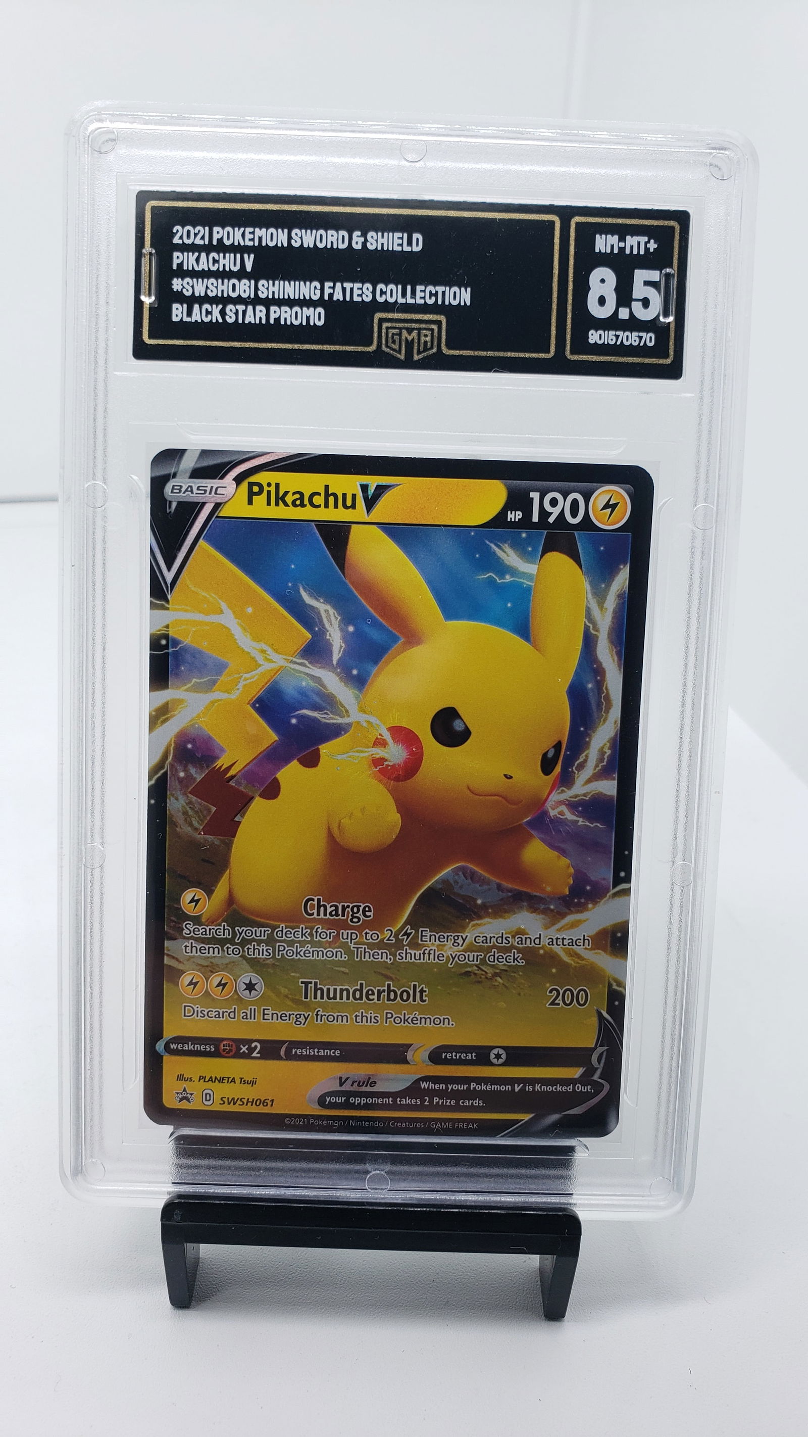 GMA 8.5 Pikachu V Black Star Promo (1 of 2)
