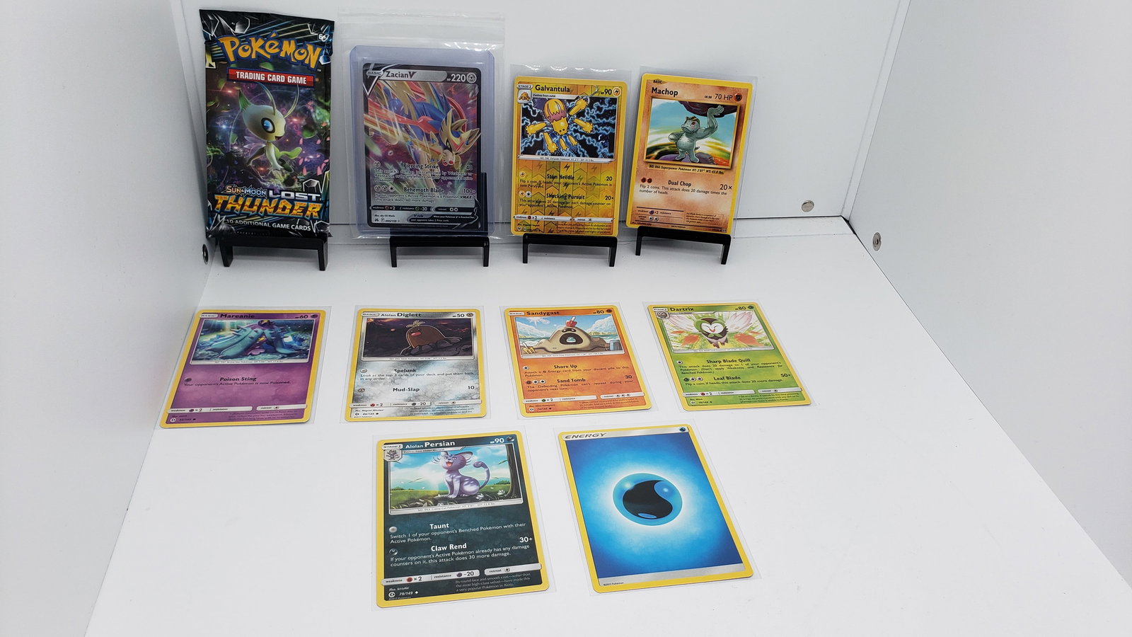 (10) TCG Pokemon Lost Thunder pack, V, Evolutoins (1 of 6)