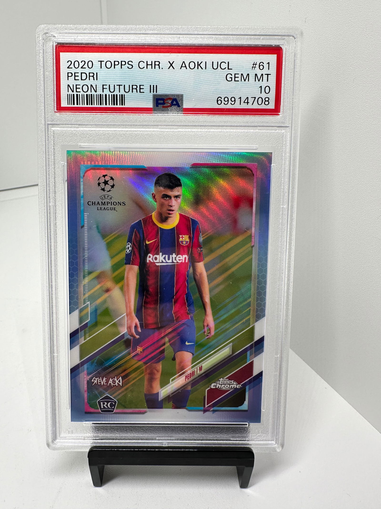 Psa 10 Pedri Rookie #d /75 Pop 17 Barcelona