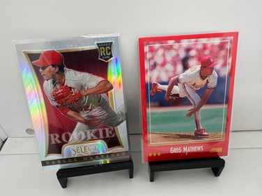 Carlos Martinez RC Silver #'d /99 & Greg Mathews Cardinals