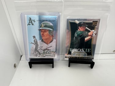 Jose Canseco, Nate Freiman RC A's Athletics Baseball
