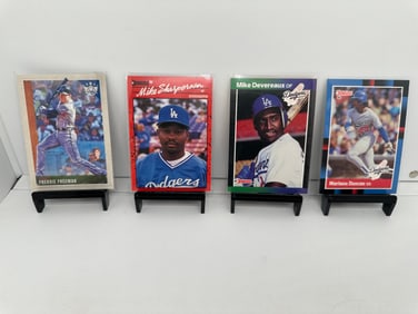 Freddie Freeman, Mike Sharperson, Michael Devereaux, Mariano Duncan Dodgers