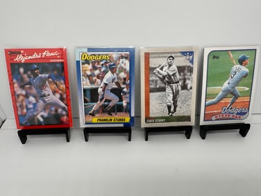 Steve Sax, Eddie Stanky, Franklin Stubbs, Alejandro Pena Dodgers