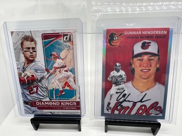 Gunnar Henderson RC refractor, Tyler O'Neill Orioles