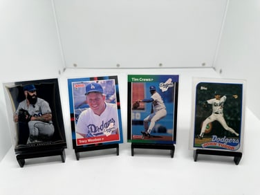 Brian Wilson, Tracy Woodson, Tim Crews, John Tudor Dodgers
