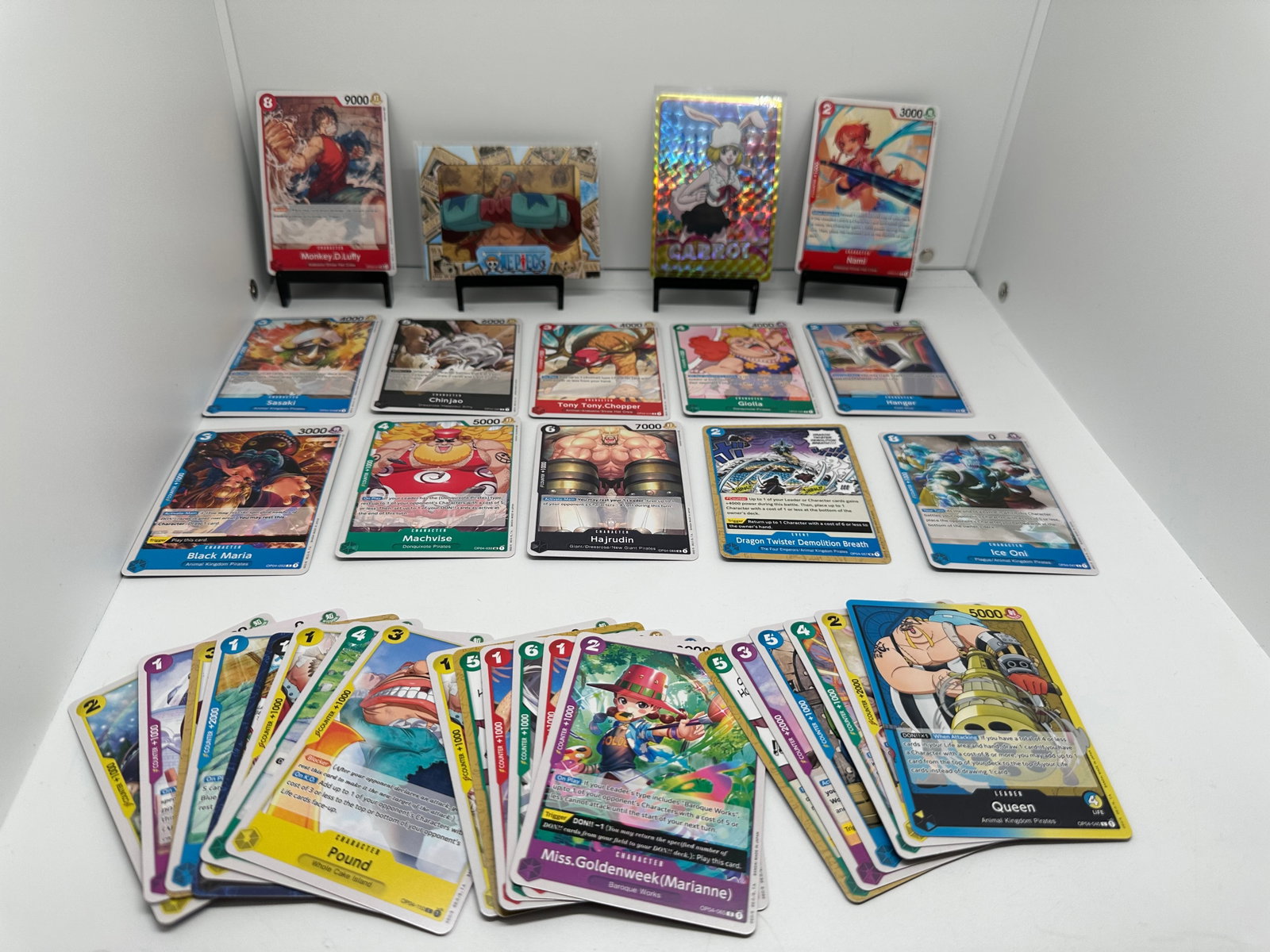 One Piece Monkey D Luffy Carrot Nami Franky: * Big lot of One Piece cards from various sets and years.