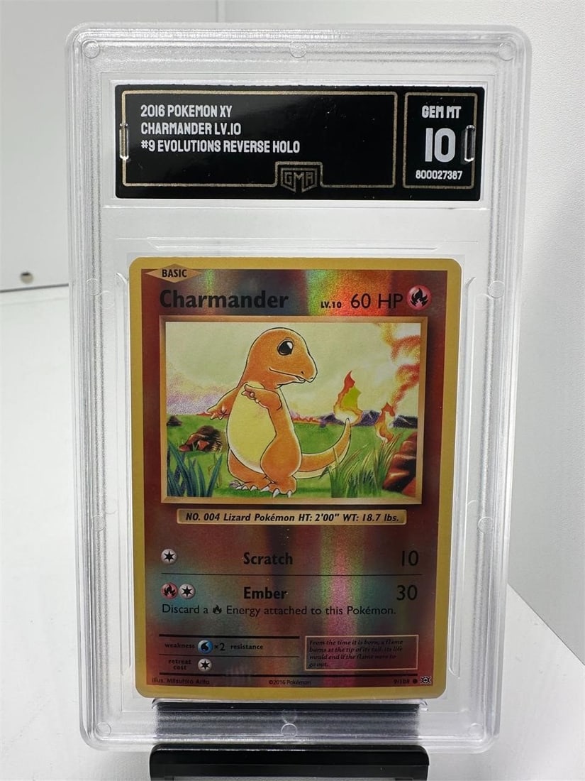 Charmander Evolutions Reverse Holo GMA 10 (1 of 2)