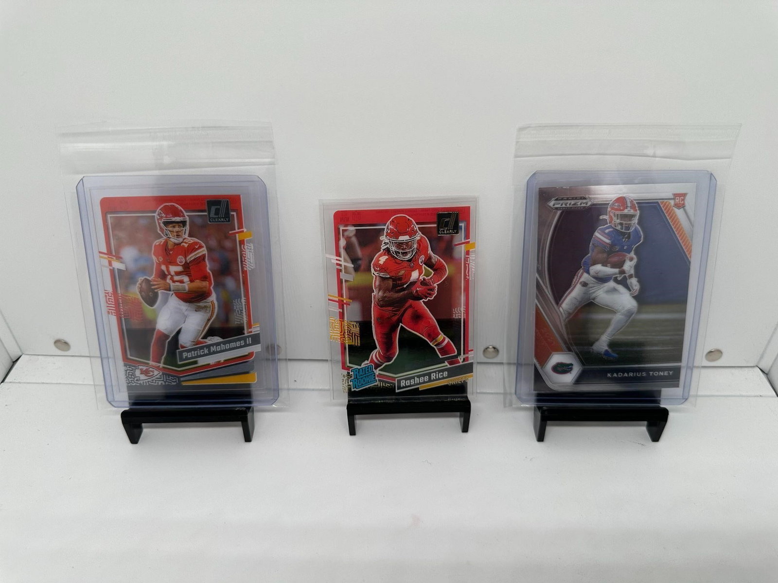 Patrick Mahomes, Rashee Rice RC, Toney RC Chiefs: Kansas City Chiefs NFL Football lotPatrick Mahomes Rashee Rice Rated RookieKadarius Toney Rookie