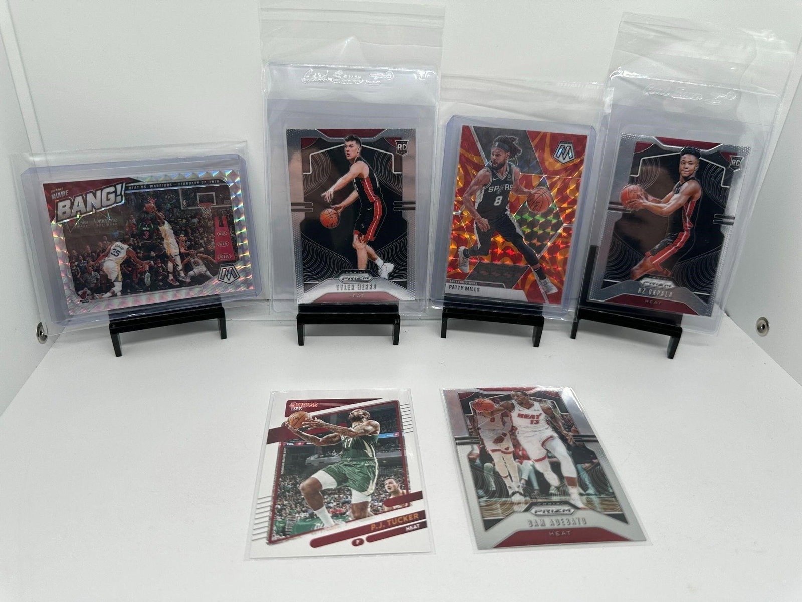 Dwayne Wade silver, Tyler Herro Rookie Heat (1 of 7)