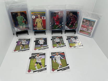 Manuel Neuer SP Alphonso Davies Jamal Musiala: * Bayern Munich/ Germany national team soccer* Manuel Neuer short print * Marc Andre TerStegen Marvels press proof* Alphonso Davies, Jamal Musiala * Thomas Muller 2015* Kai Havertz, Jamal Musiala, Tim