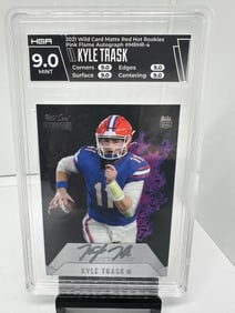 Kyle Trask Rookie Autograph #d 35/35 HGA 9/10 Buccaneers