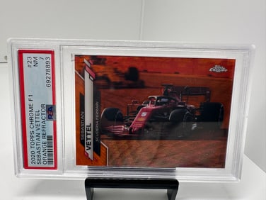 Sebastian Vettel Orange F1 #d /25 PSA 7 Pop 3