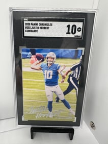 Justin Herbert luminance Rookie Chargers SGC 10