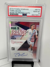 Tobin Heath USA Autograph PSA 10 Pop 12