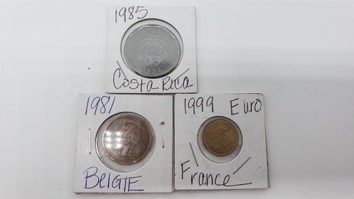 1985 Costa Rica, 1999 Euro France, 1981 Belgium
