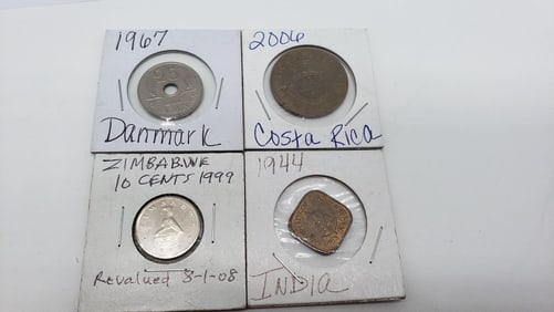 1967 Denmark, 2006 Costa Rica, Zimbabwe, India