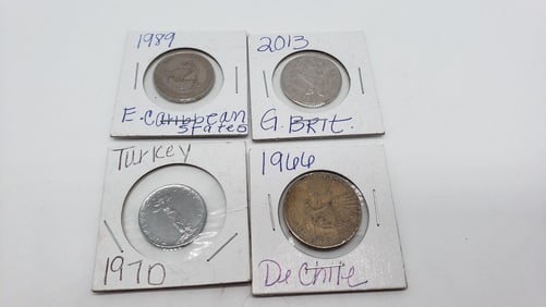 East Caribbean, Great Britain, Turkey, De Chile