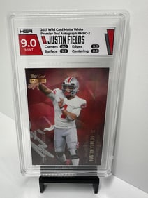 Justin Fields Rookie Auto #d /35 HGA 9 Steelers