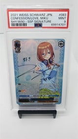 PSA 9 Confession Love Miku Weiss Schwarz Signature