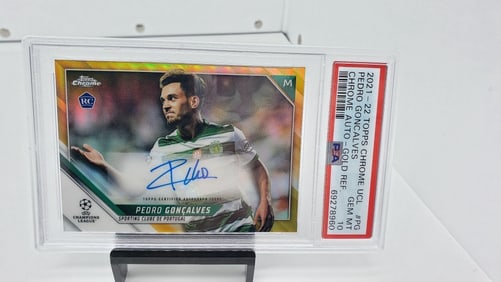 PSA 10 Pedro Goncalves rookie autograph #d /50