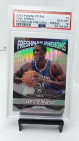 PSA 10 Joel Embiid rookie silver Prizm