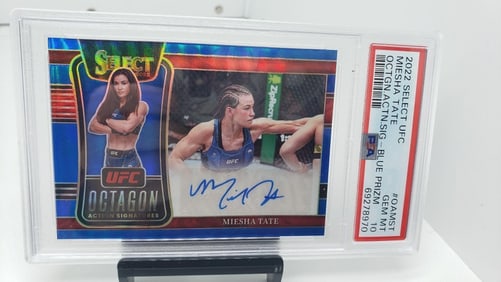 PSA 10 Miesha Tate Blue Autograph #d /49 Pop 2