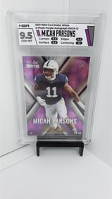 HGA 9.5 Micah Parsons rookie autograph #d /35