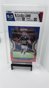 Football Cowboys CeeDee Lamb Red White Blue HGA 9