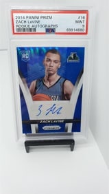 PSA 9 Zach LaVine rookie autograph #'d /449