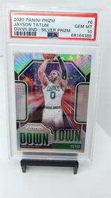 PSA 10 Jayson Tatum Downtown Silver Prizm Pop 10