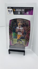 Packers Jordan Love Rookie Purple Die Cut HGA 9