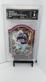 Colts Jonathan Taylor Rookie Purple Die-Cut GMA 9