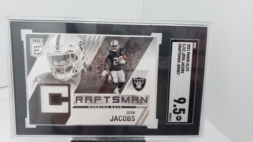 Packers Josh Jacobs Jersey/Patch SGC 9.5 Pop 1