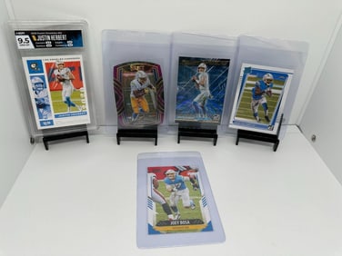 Justin Herbert Rookie Chargers HGA 9.5