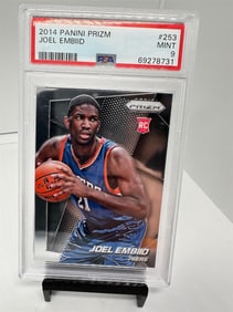 Joel Embiid 76ers Rookie PSA 9