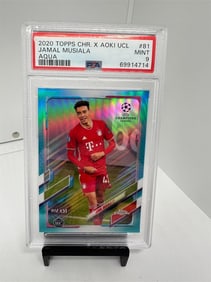Jamal Musiala Rookie #d /150 Pop 13 PSA 9