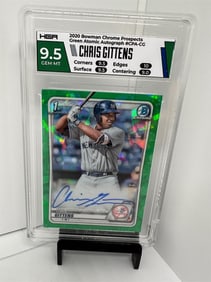 Chris Gittens 1st bowman auto #d /99 HGA 9.5