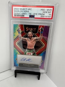 Marlon Vera Auto Tie Dye #d /25 PSA 10