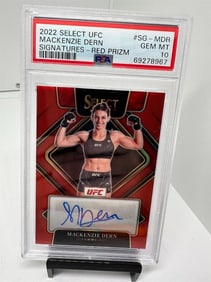 Mackenzie Dern Red Auto #d /99 PSA 10