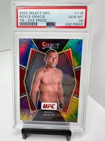 Royce Gracie Tie-Dye #d /25 PSA 10