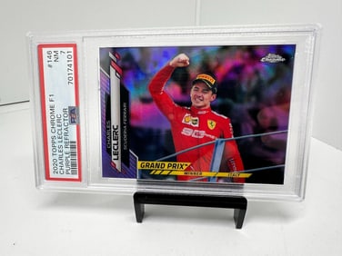 Charles Leclerc Purple #d /399 PSA 7