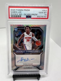 Saben Lee Rookie Signature Silver PSA 10