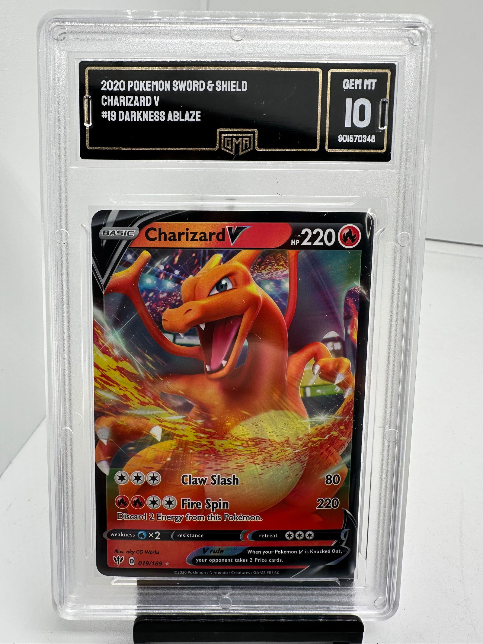 Charizard V Darkness Ablaze GMA 10 (1 of 2)